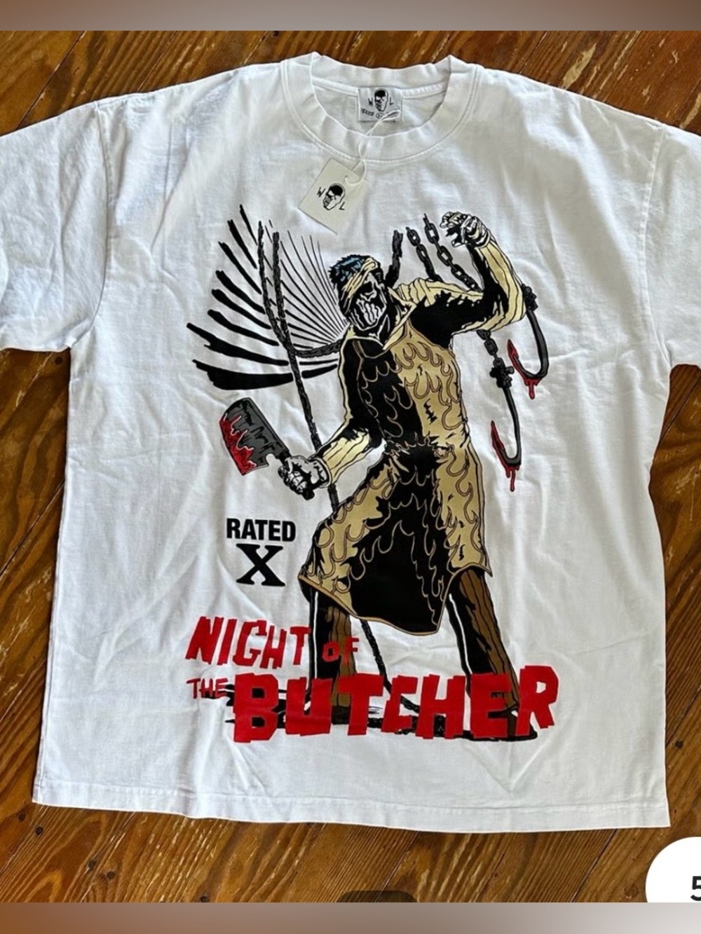 Warren Lotas White 'Night of the Butcher' Graphic Tee
